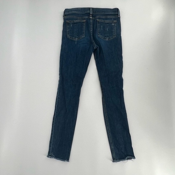 rag & bone Skinny Distressed Rough Hem Jeans Size 27 Women’s - Picture 3 of 6
